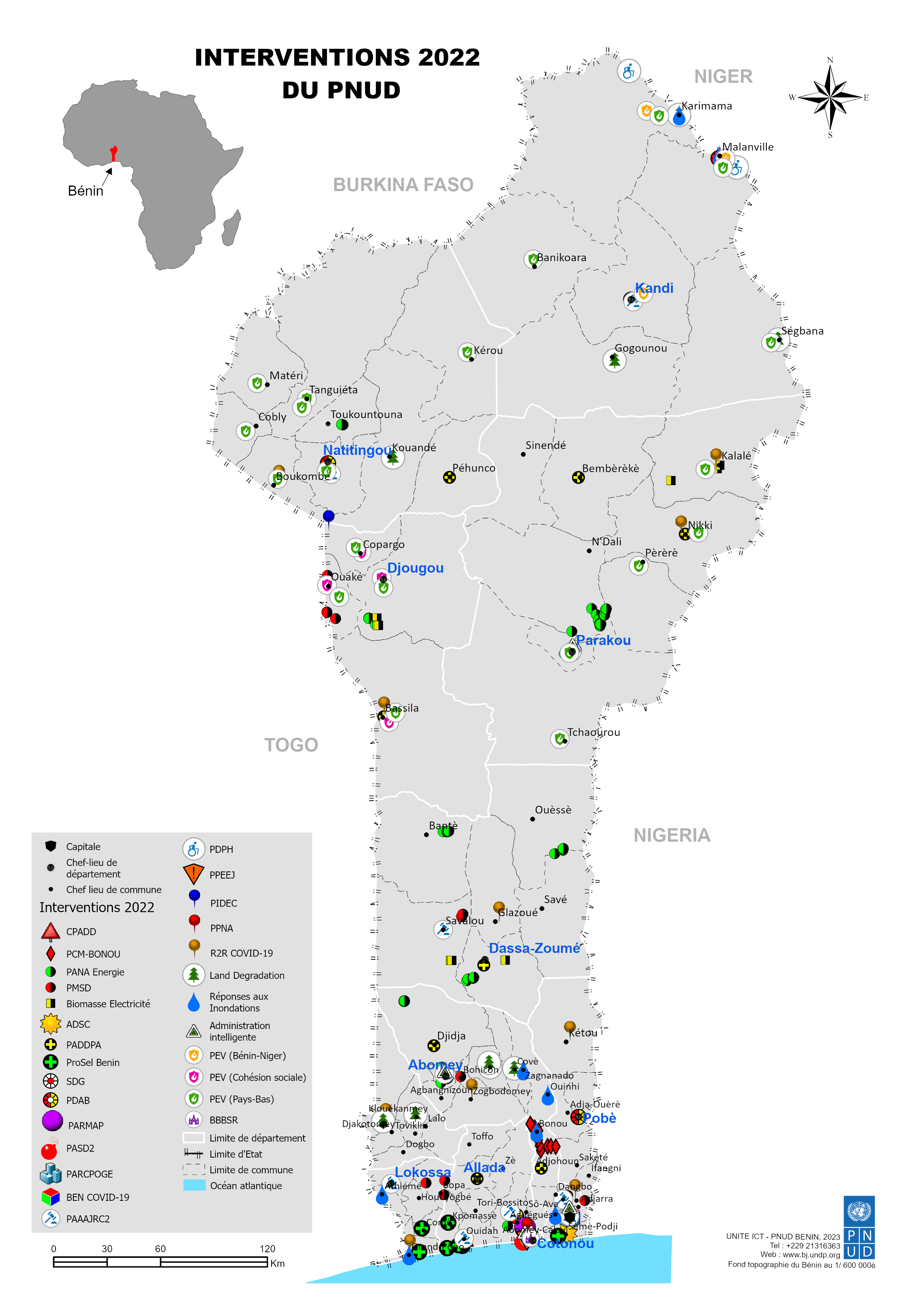 Carte du Benin